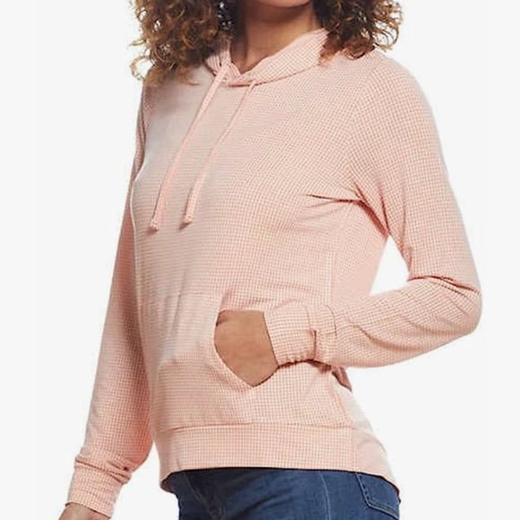 NWT Cozy Peach Knit Hoodie - Picture 4 of 6